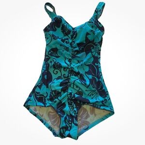 Maxine of Hollywood Slimming Ruched Front Swimsuit